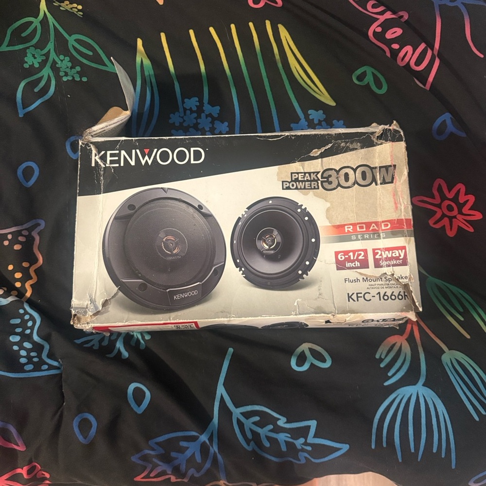 Kenwood Black 6-1/2 Inch 2-Way Speakers